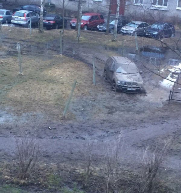 Карма настигла автохама на BMW X5