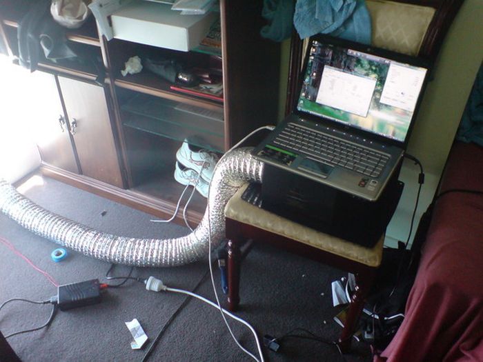 Находчивые пользователи спасают компьютер от перегрева