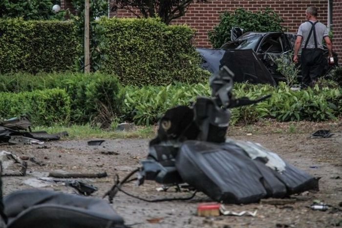 Audi S8 разорвало пополам