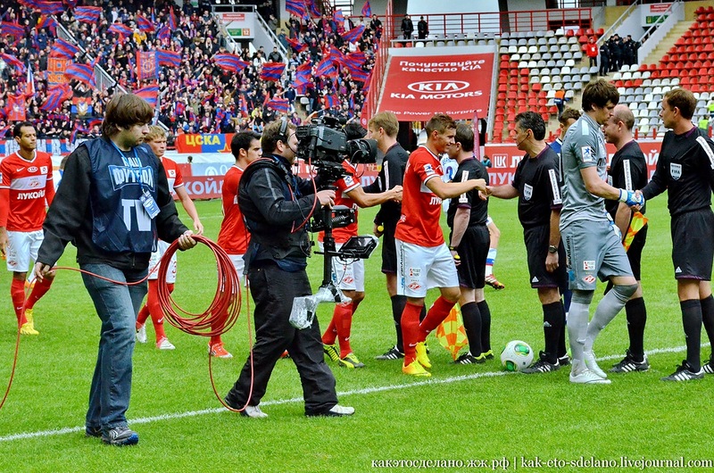 Как организована съемка футбольного матча Как организована съемка футбольного матча