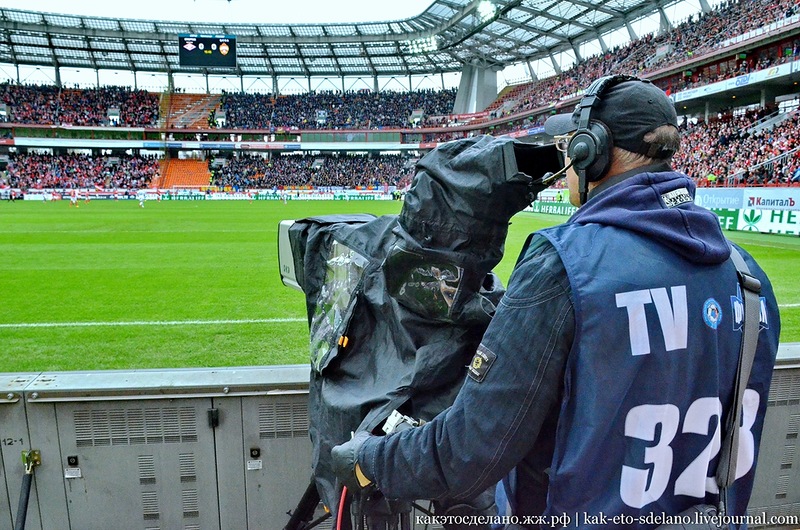 Как организована съемка футбольного матча Как организована съемка футбольного матча
