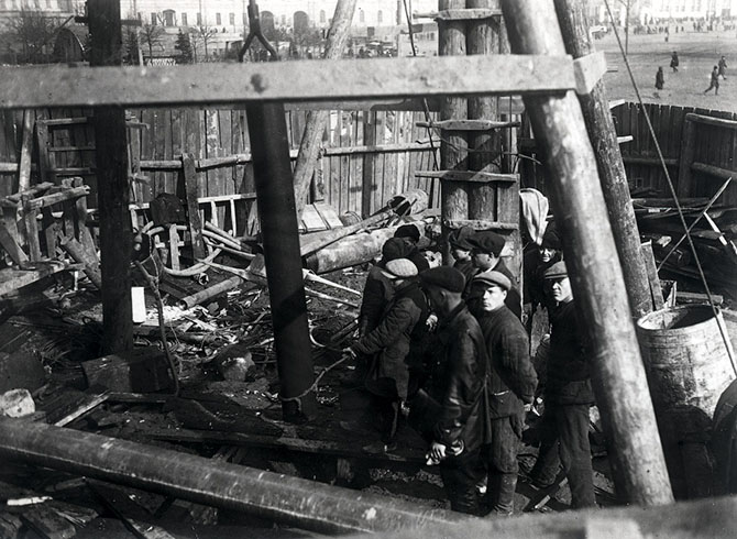 Как строили первую очередь Московского метрополитена (75 фото)