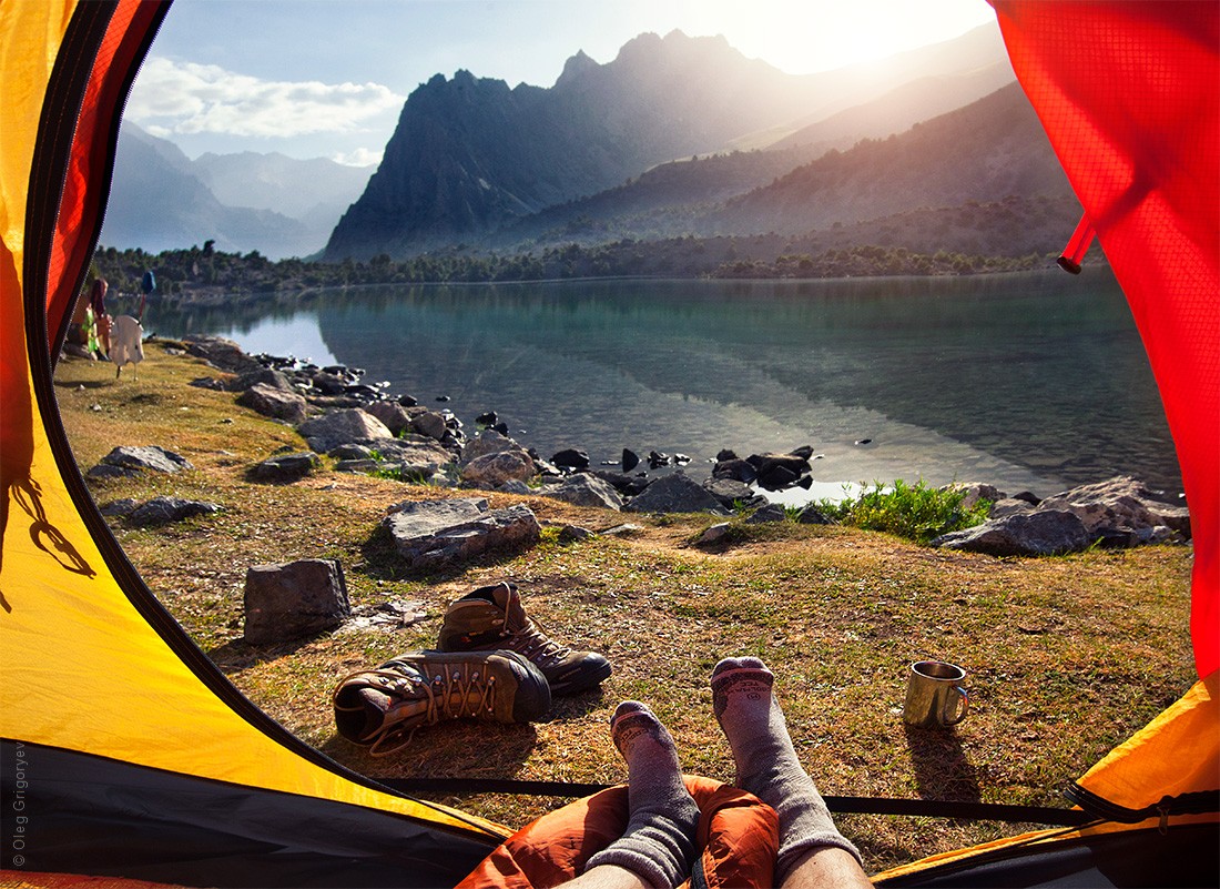 Утренние виды из палатки