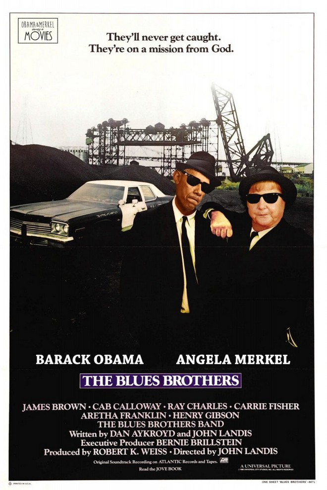 Меркель, Путин и Обама в роли героев известных кинофильмов