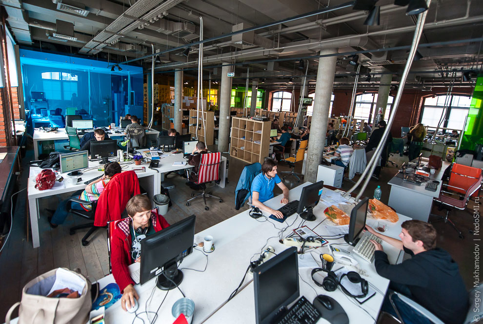 Необычный офис: большая коммуналка