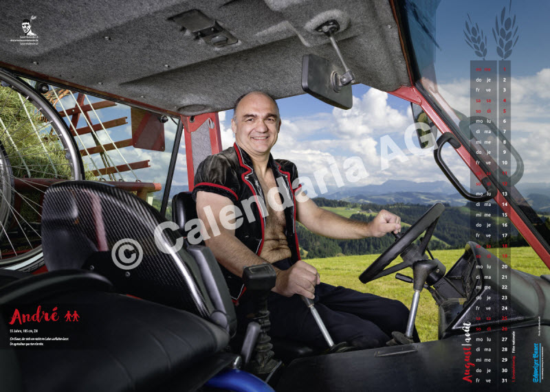 Швейцарские фермеры в календаре «Schweizer Bauernkalender Boys 2018»