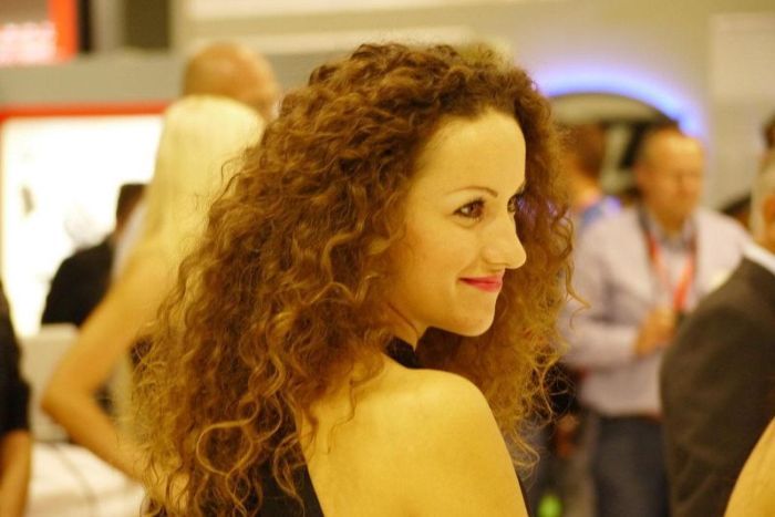 Девушки с мотовыставки Intermot 2012