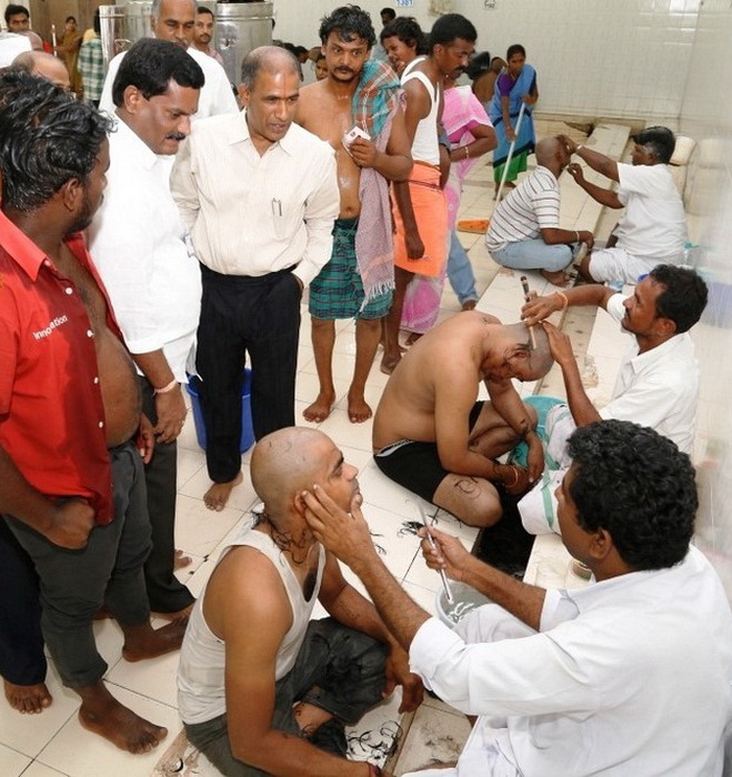 Продажа волос – выгодный бизнес, которым промышляют многие храмы в Индии