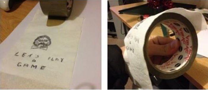 Прикол с туалетной бумагой (3 фото)