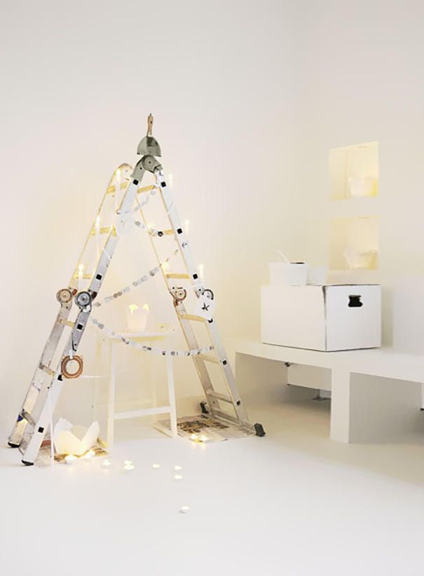 Нестандартные новогодние елки и украшение своими руками