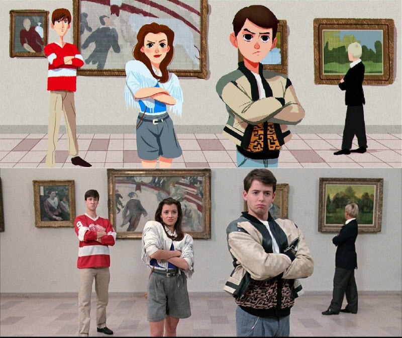 Художник превращает случайных людей в мультяшек