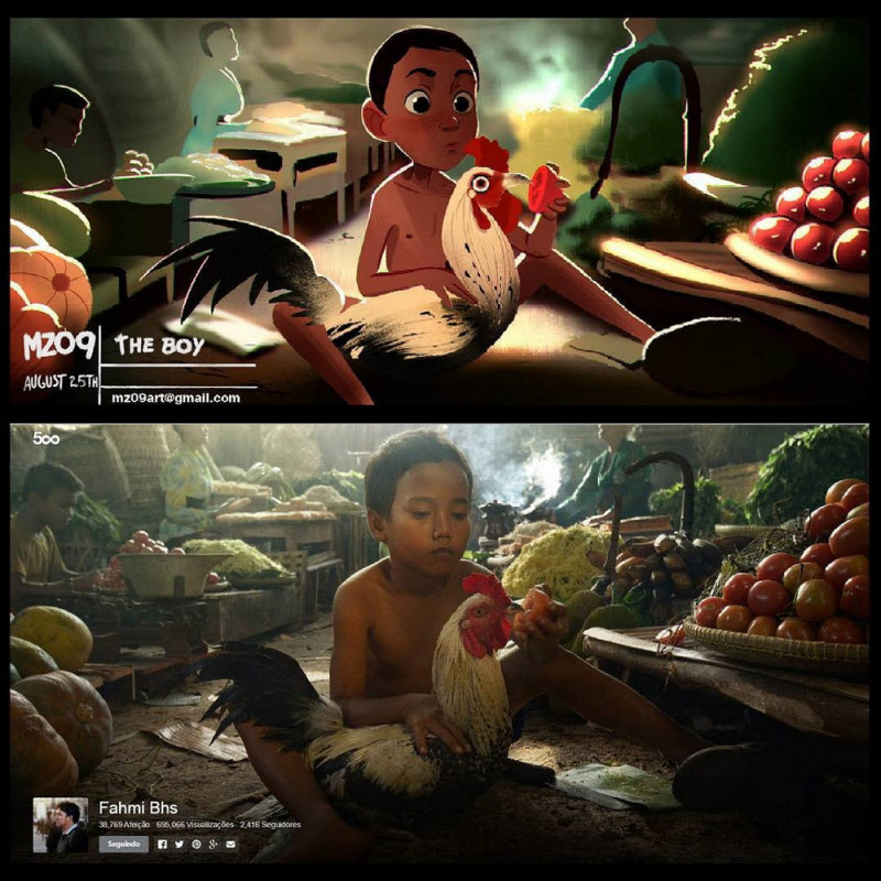 Художник превращает случайных людей в мультяшек