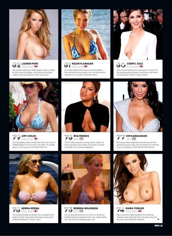 Лучшая грудь 2013 по версии журнала Nuts