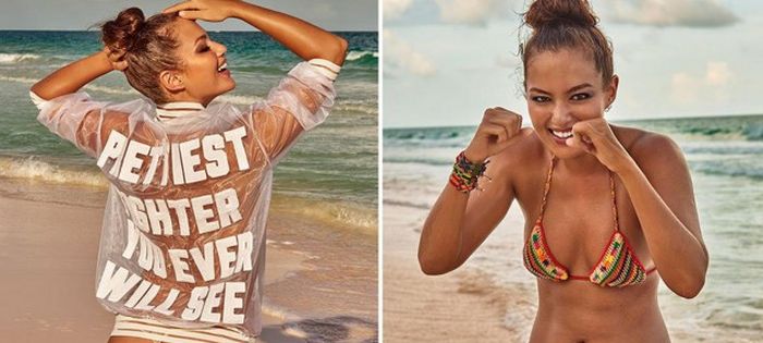 Модель и боец муай тай Мия Кан снялась для журнала Sports Illustrated