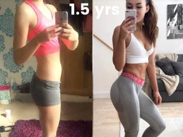 Девушка набрала 9 кг мышечной массы и получила идеальную фигуру