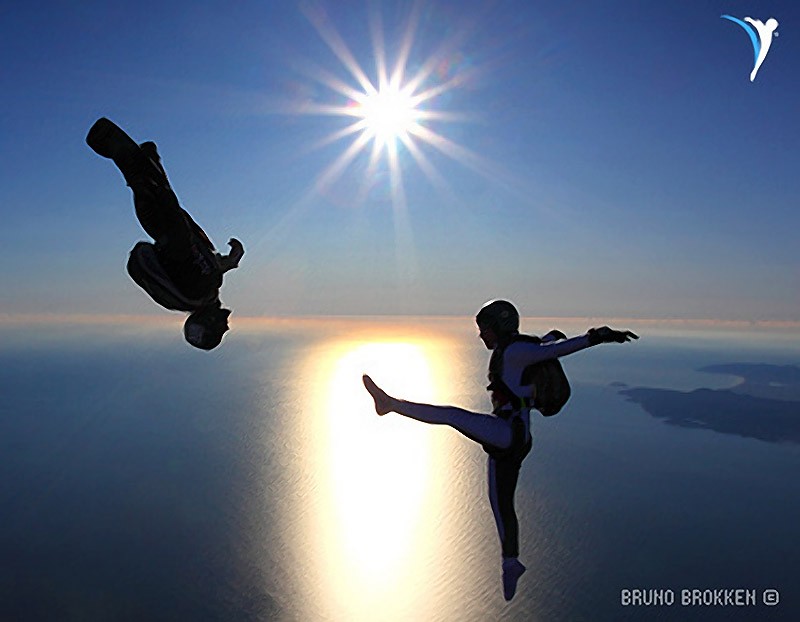 Впечатляющие фигуры парашютного спорта