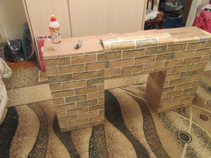 Камин к Новому Году своими руками