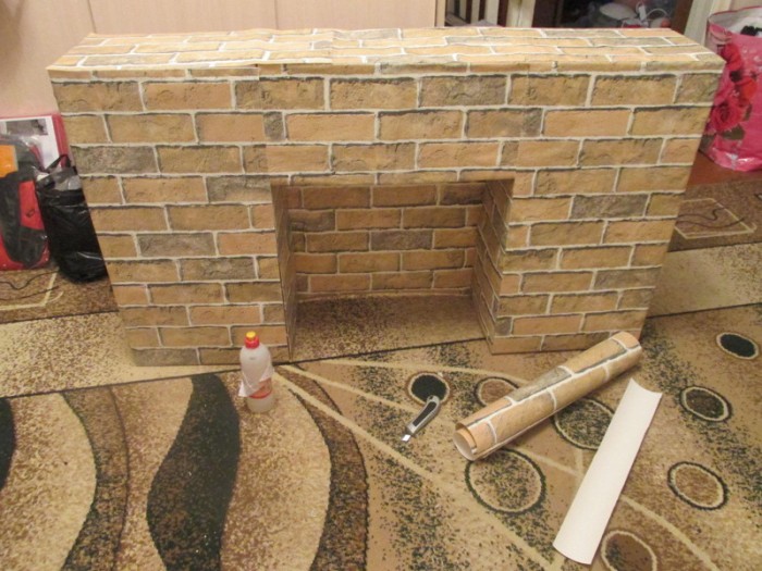 Камин к Новому Году своими руками