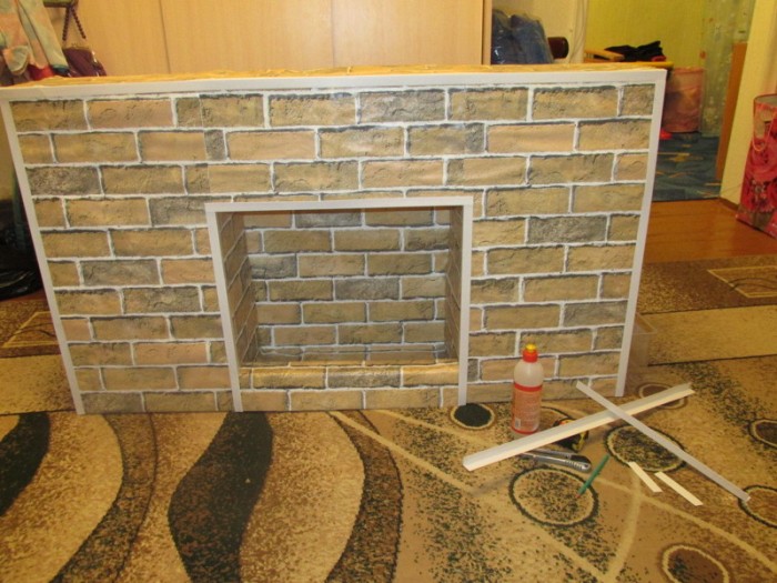 Камин к Новому Году своими руками
