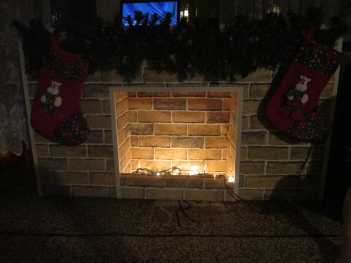 Камин к Новому Году своими руками
