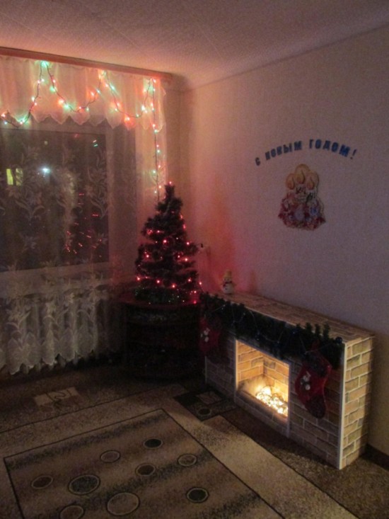 Камин к Новому Году своими руками