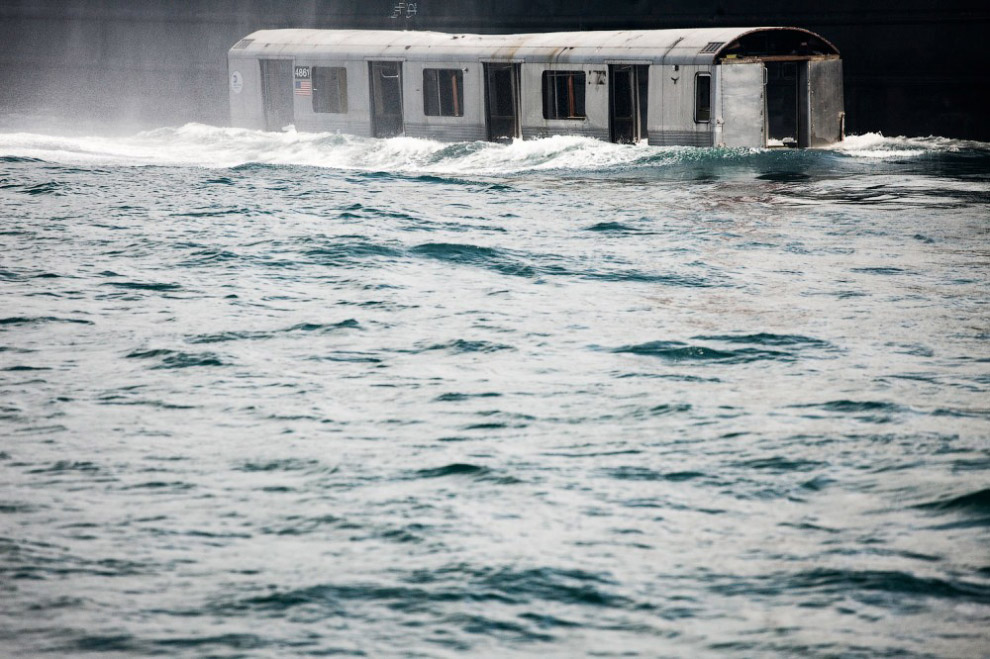Искусственные рифы или как умирают вагоны нью-йоркского метро