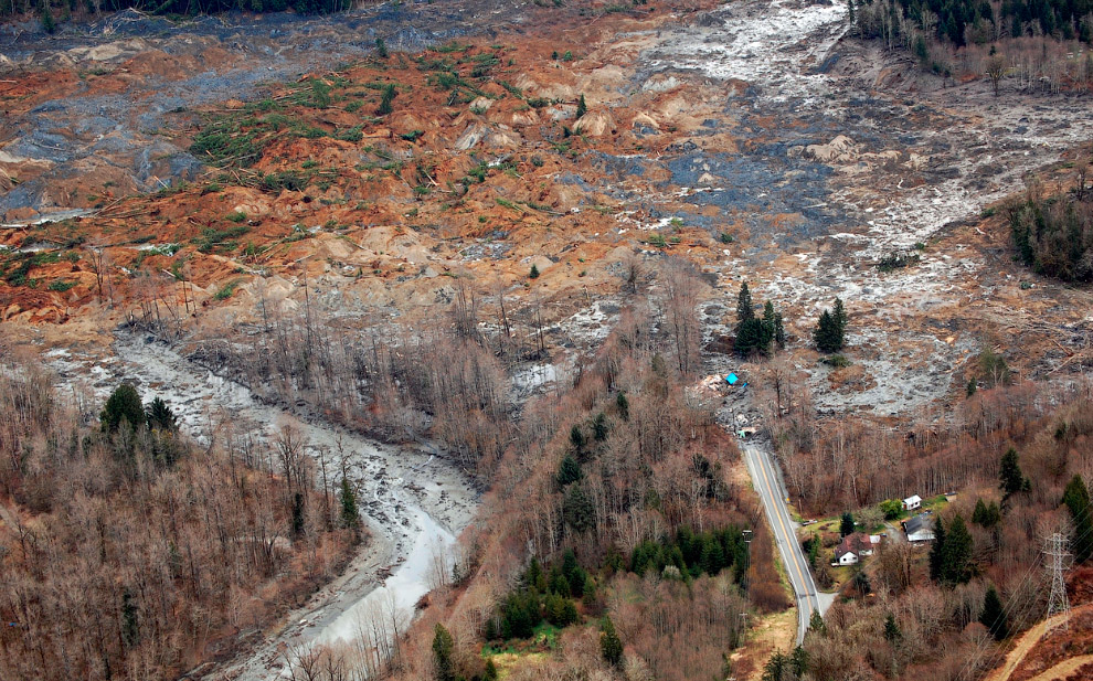 Оползень в США