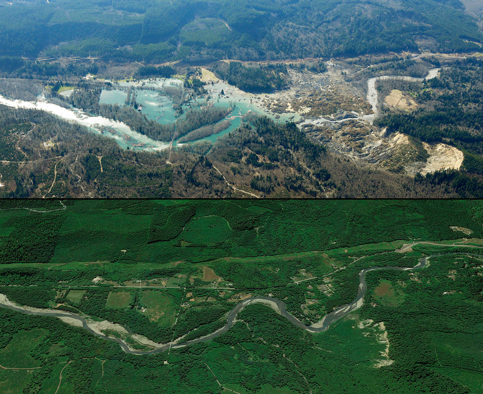 Оползень в США