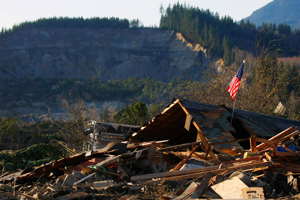 Оползень в США