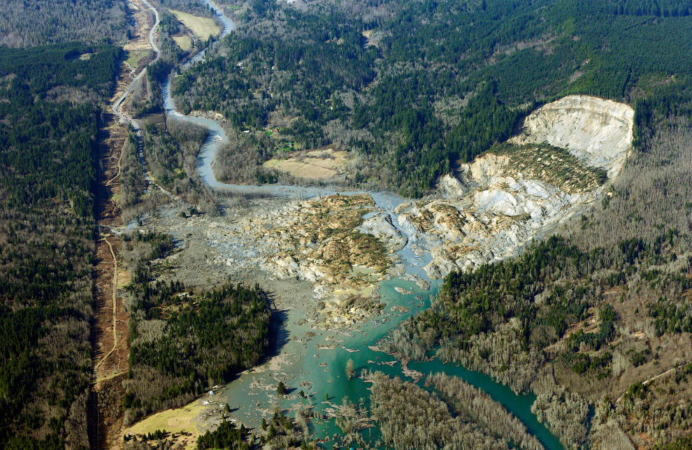 Оползень в США