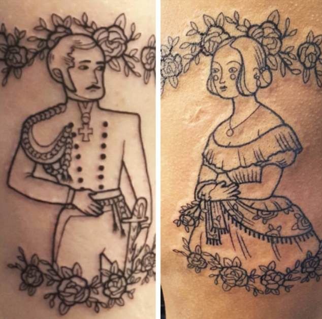 Клевые парные татуировки молодоженов