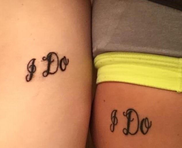 Клевые парные татуировки молодоженов