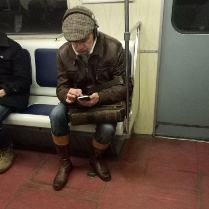Модные пассажиры нашего метро