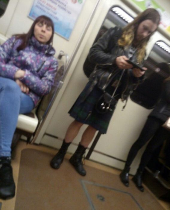 Модные пассажиры нашего метро