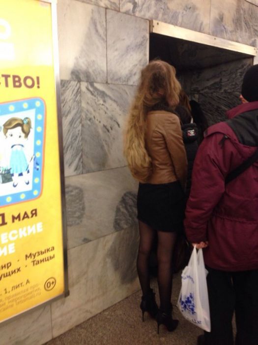 Модные пассажиры нашего метро