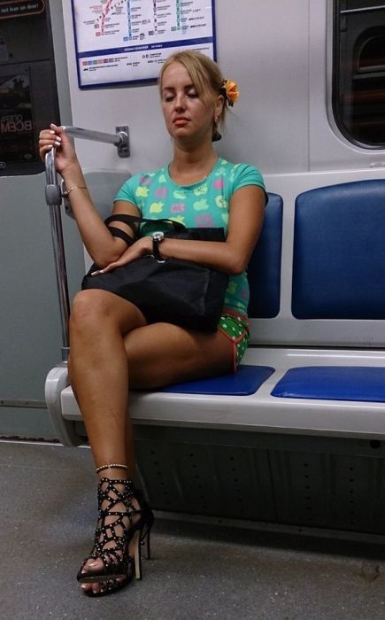 Модные пассажиры нашего метро