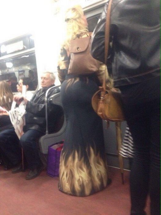 Модные пассажиры нашего метро