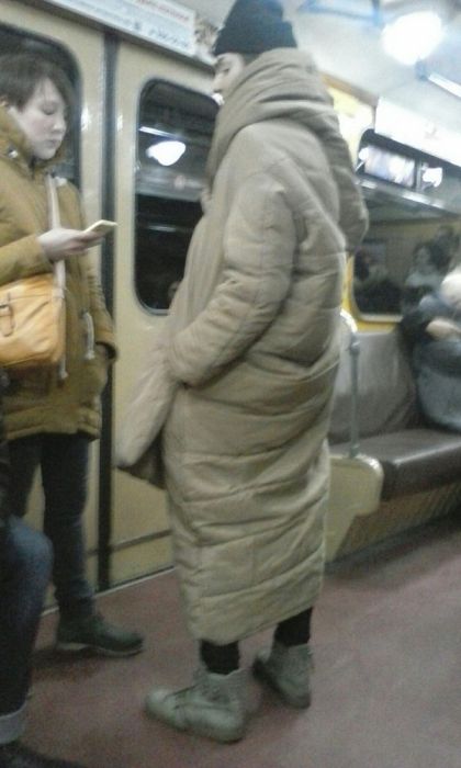 Модные пассажиры нашего метро