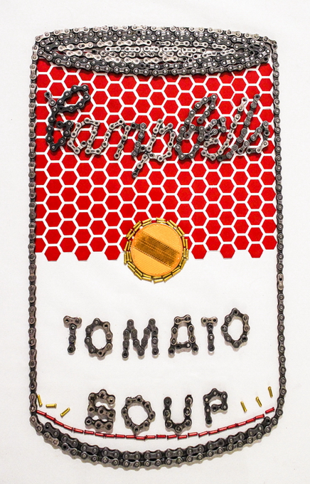 Картины из велосипедных запчастей (16 фото)