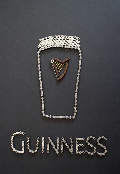 Картины из велосипедных запчастей (16 фото)