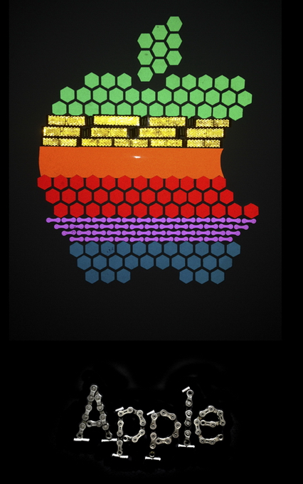 Картины из велосипедных запчастей (16 фото)