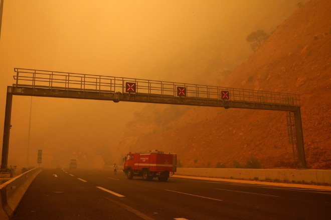 Последствия пожаров в Греции