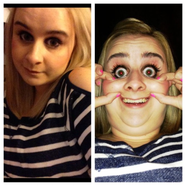 Девушки строят рожи