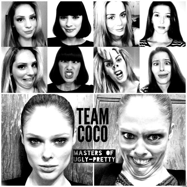 Девушки строят рожи