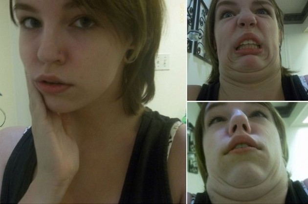 Девушки строят рожи