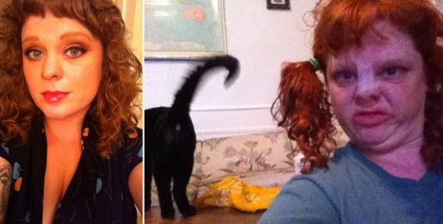 Девушки строят рожи