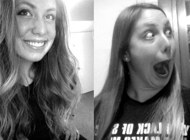 Девушки строят рожи