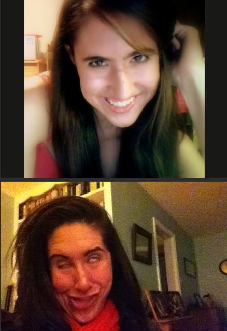 Девушки строят рожи