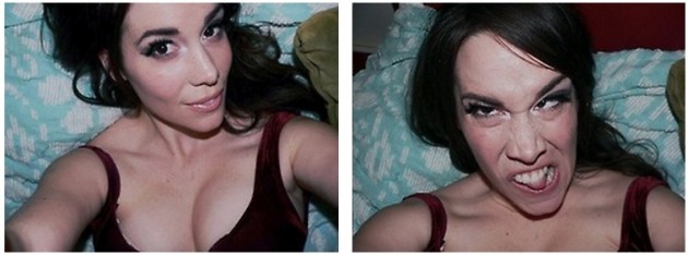 Девушки строят рожи