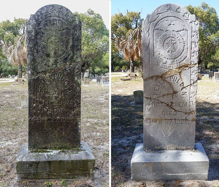 Американец приводит в надлежащий вид могилы ветеранов